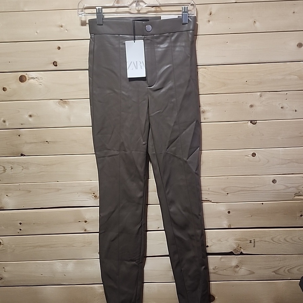 Zara High Waisted Leggings Size Extra Small NWT Inseam 28in